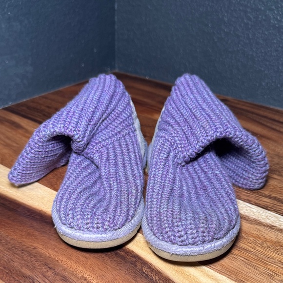 Ugg Cozy Purple Knit Kids Boots 11 - Picture 9 of 9